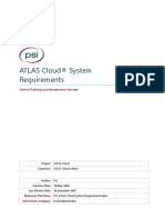 PSI - ATLAS Cloud System Requirements V8.0