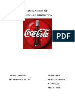 Sales Promotion of Coke PDF