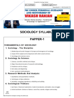 TriumphIAS - Sociology Syllabus