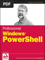 (Wrox Professional Guides - Programmer To Programmer) Andrew Watt - Professional Windows PowerShell-Wrox - Wiley Pub (2007) PDF