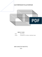LAPORAN PENGGUNAAN RTLH Baru Pertiwi