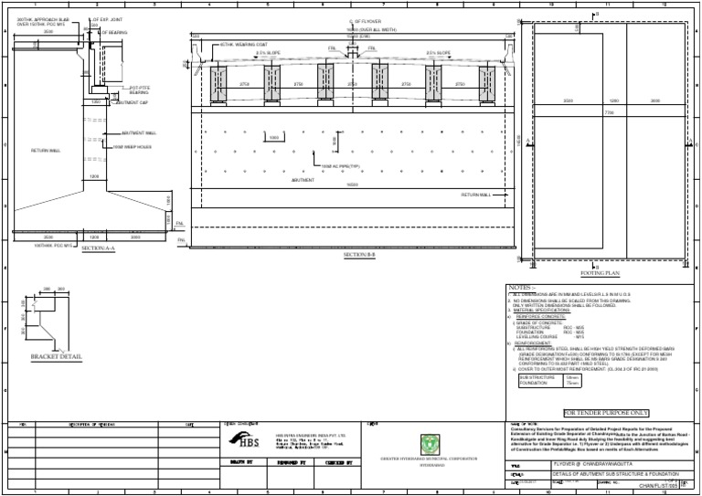 Details of Pier Abutment Sub Structure & Foundation 01 | PDF ...