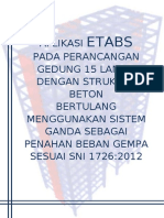 APLIKASI ETABS PADA DUAL SYSTEM STRUCTURE (By Hamzah)