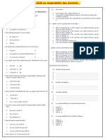 QCM la comptablitité des stés