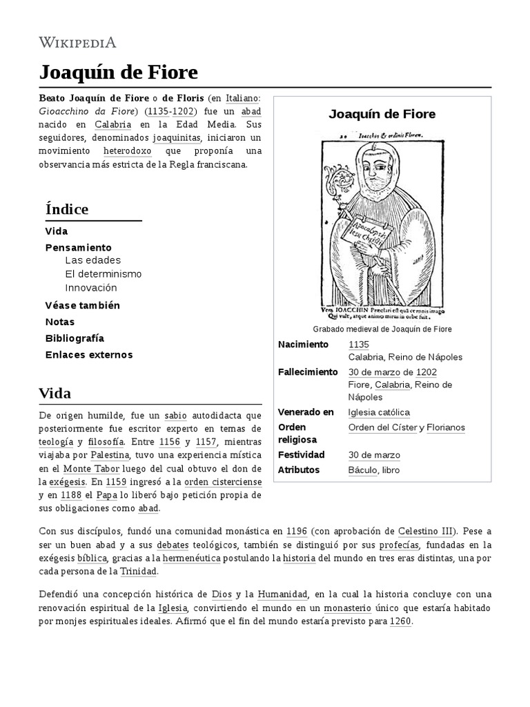 Joaquín de Fiore PDF Comportamiento religioso y experiencia