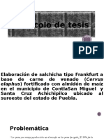 Elaboración de salchicha tipo Frankfurt a base de carne de venado fortificada con almidón de maíz