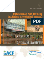 Subsistence Fish Farming in Africa A Technical Manual 10.2013 3