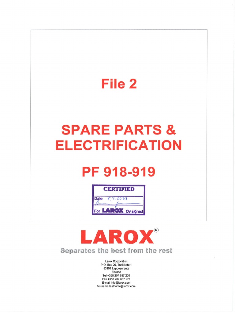 Numero De Part Larox1 Pdf Screw Manufactured Goods