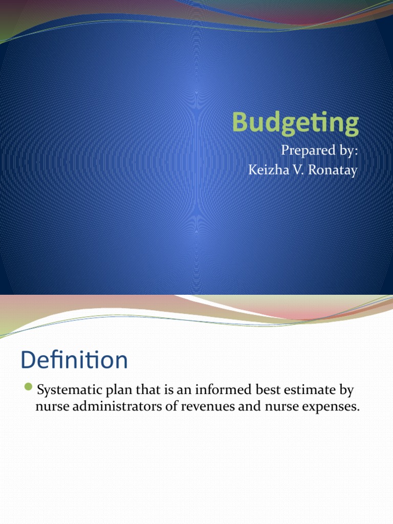 Nursing Budgeting Essentials Guide | PDF | Budget | Nursing