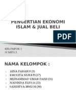 Pengertian Ekonomi Islam & Jual Beli