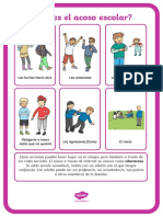 Póster Qué Es El Bullying PDF