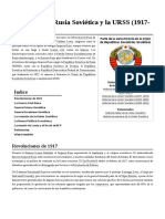 Historia de La Rusia Soviética y La URSS (1917-1927) PDF