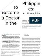 How To Become A Doctor in The Philippines