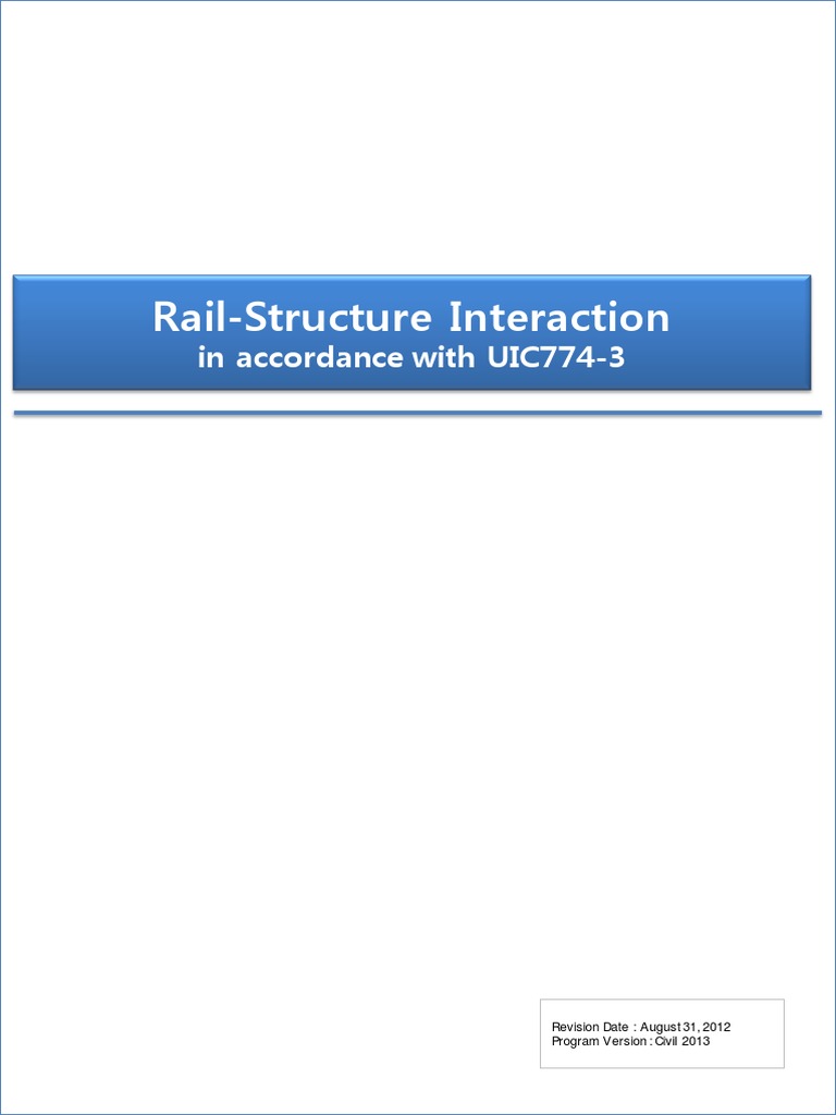Rail Structure Interaction Midas Analysis Pdf Pdf Track Rail