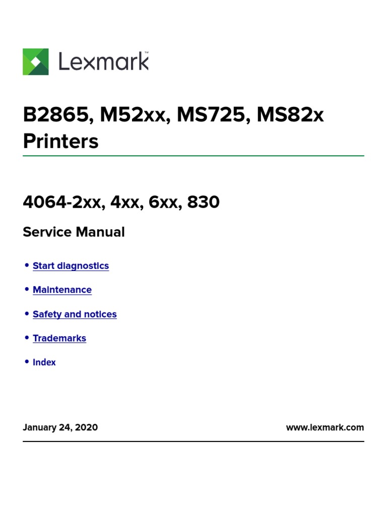 Lexmark MS823 Manual PDF PDF Printer Implied Warranty