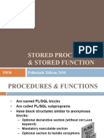 Stored Procedure & Stored Function