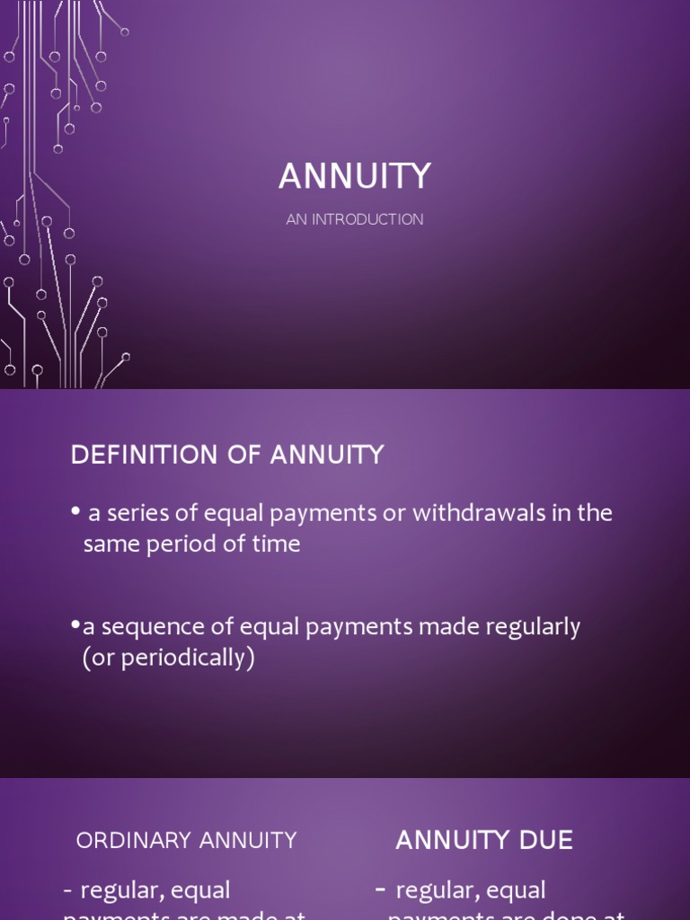 Understanding Annuities: Types and Examples | PDF | Interest | Interest ...