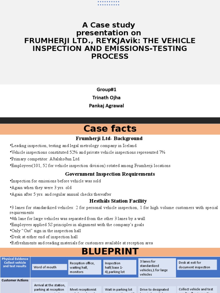 Redesigning the Vehicle Inspection and Emissions Testing Process at