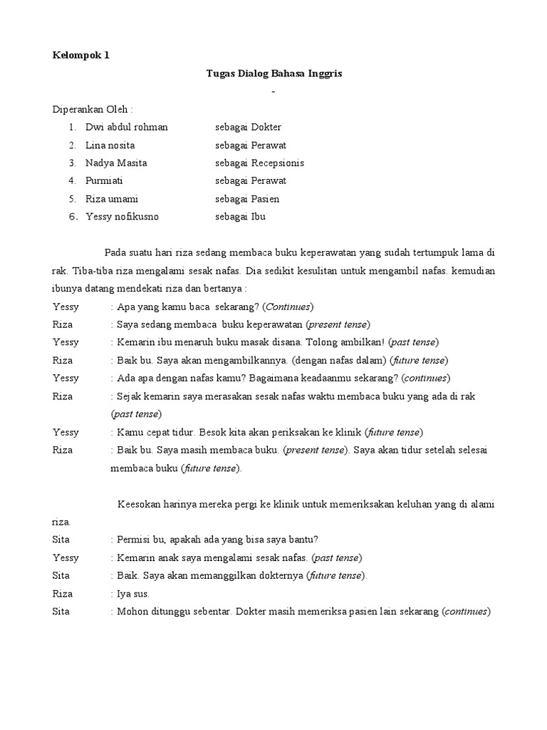 Dialog Bahasa Inggris | PDF
