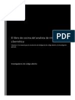 The Cyber Intelligence Analyst Cookbook Volume 1 2020-ESPAÑOL