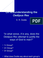 On Misunderstanding The Oedipus Rex