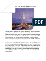 Descriptive Text About The Eiffel Tower