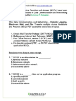 CH 26 Remote Logging Electronic Mail and File Transfer Multiple Choice Questions and Answers PDF