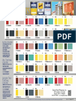 Acrylic, Oil & Liquid Tile Tinting Color Guide