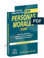 Aplicación Práctica Del Isr Personas Morales 2020
