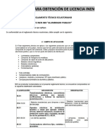 Reglamento Técnico Ecuatoriano Rte Inen 069 Alumbrado Publico