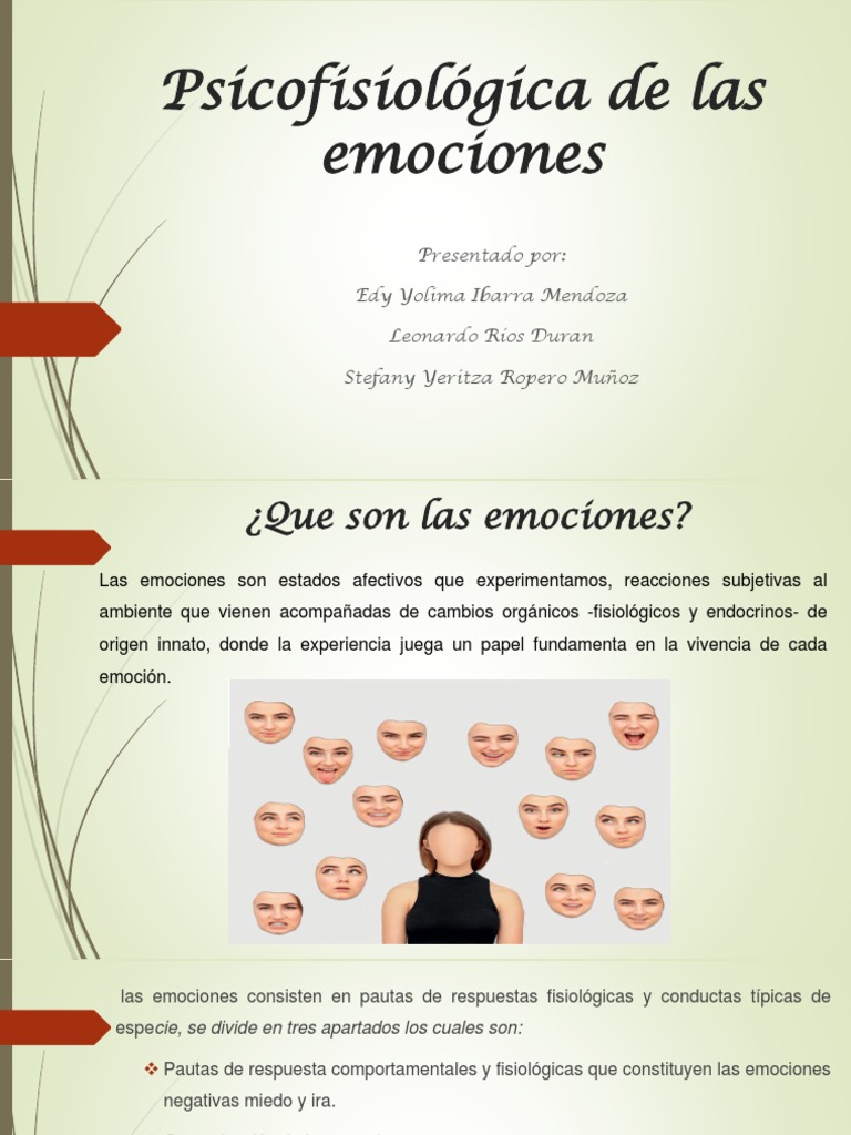 Psicofisiológica de Las Emociones | PDF | Las emociones | Cerebro