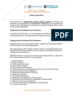 Defensa Civil Colombiana: Cultura, estructura y funciones