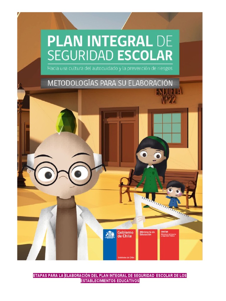 Plan Integral de Seguridad Escolar Pise | PDF | Educación de la primera ...