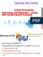 Presentation on Types and Planning of OD Interventions