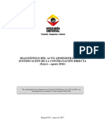 Diagnóstico Del Acto Administrativo de Justificación de La Contratación Directa (Enero - Agosto 2016) (23 Feb 17) VF PDF