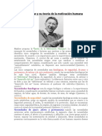 Abraham Maslow y Su Teoría de La Motivación