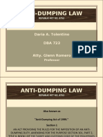 Anti Dumping Law