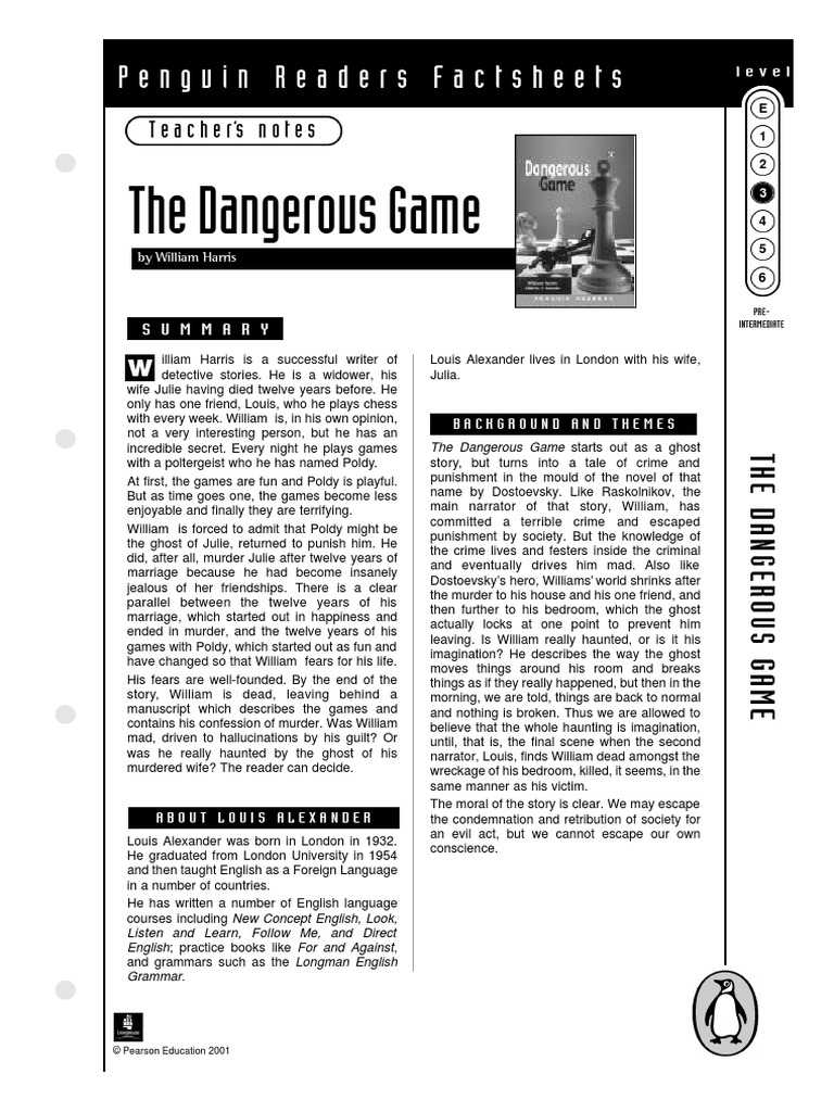 Dangerous Game Summary PDF | PDF | Ghosts | Linguistics