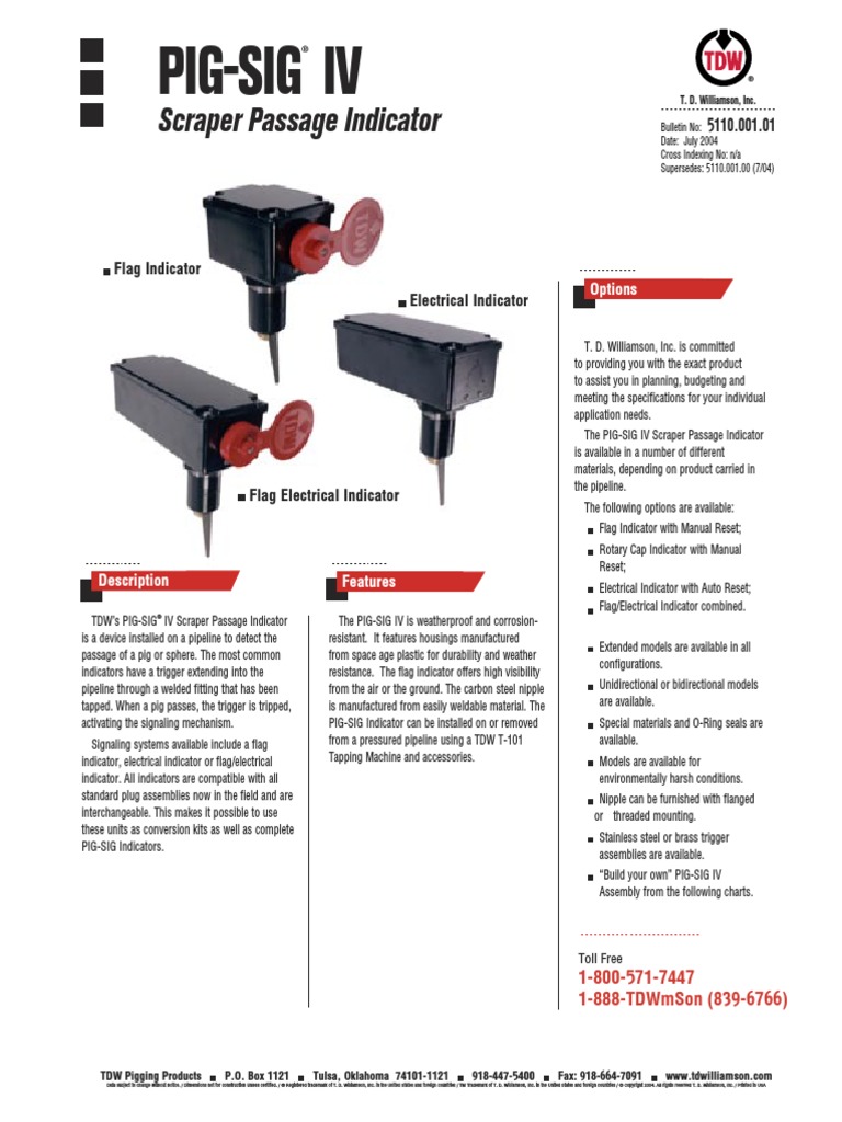 Pig Sig PDF Pipe (Fluid Conveyance) Pipeline Transport