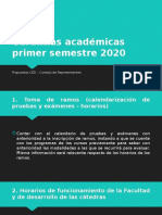 Garantías académicas primer semestre 2020
