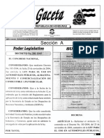 2005 - GACETA - Decreto #201-2005 Reforma Art.12 Ley de GLPV