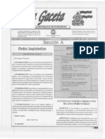 2012 - GACETA - Decreto #40-2012. Ley Del Factor de Corrección de Los Combustibles