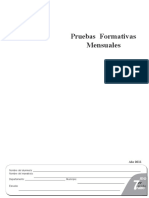 Pruebas Formativas Mensuales 7° MA (Edición 2011)