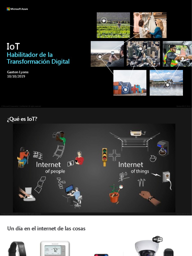 Presentacion IOT | PDF | Internet de las Cosas | Computación en la nube