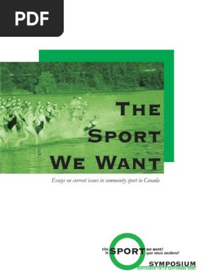 Cces Paper Thesportwewant e PDF Sports Value Ethics 