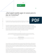 ¿Qué Papel Puede Jugar El Cacao para La Paz en Colombia - CIAT Blog