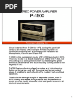 p-4500 Technical Information