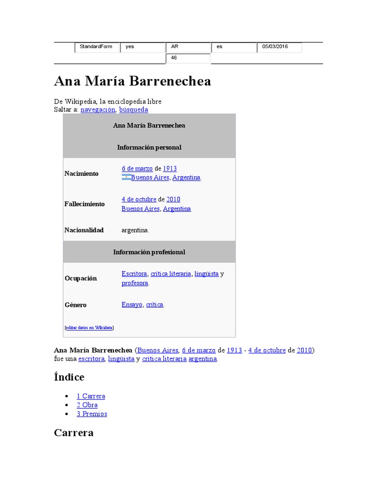 Ana María Barrenechea PDF Idiomas