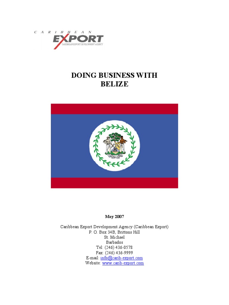 Doing Business With Belize | PDF | Food Safety | Belize