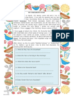 My Favourite Food Reading Comprehension Exercises - 107510